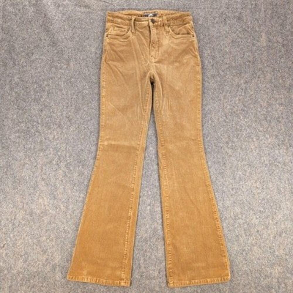 KUT From The Kloth Pants Womens 0 Brown Corduroy High Rise Fab Ab Flare Stretch